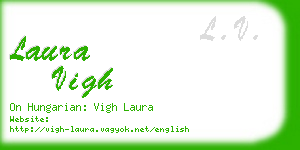 laura vigh business card